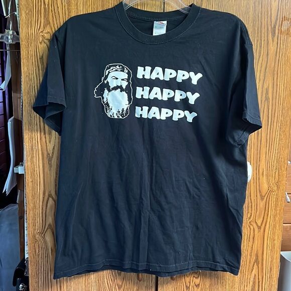 🔥5/20🔥Duck Dynasty Happy Happy Happy T Shirt Sz XL NWT - Picture 1 of 6
